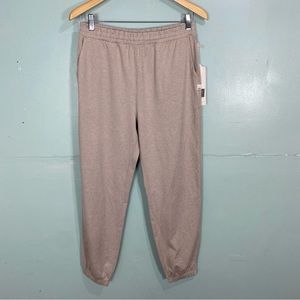 Vuori Boyfriend Jogger Oyster Heather VW457 Womens Sz S Beige